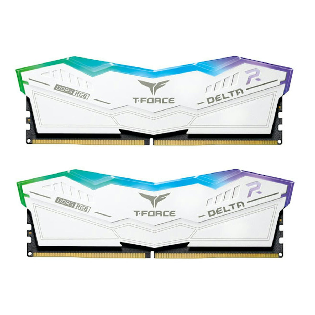 64GB (2x32GB) DDR5 6000MHZ CL38 TeamGroup T-Force Delta RGB White RAM