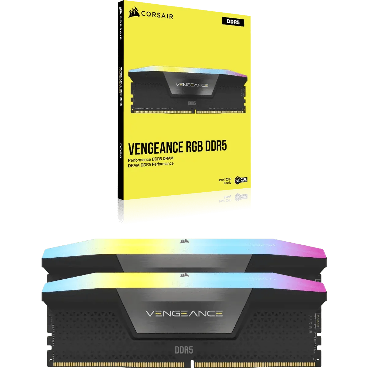 64GB (2x32GB) DDR5 6000MHz CL40 Corsair Vengeance RGB RAM