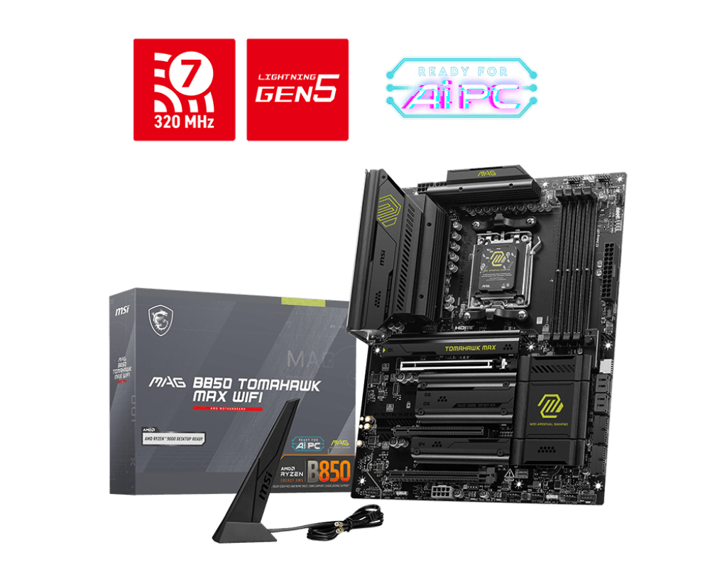 MSI MAG B850 Tomahawk MAX WIFI ATX AM5 Motherboard
