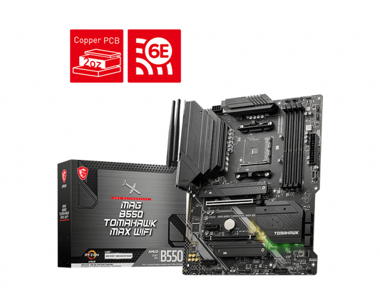 MSI MAG B550 TOMAHAWK MAX WIFI ATX AM4 Motherboard