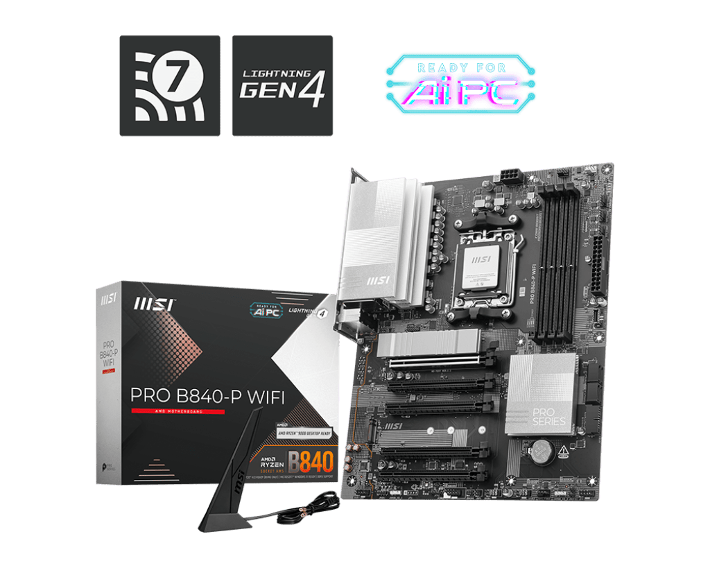MSI PRO B840-P WIFI ATX AM5 Motherboard