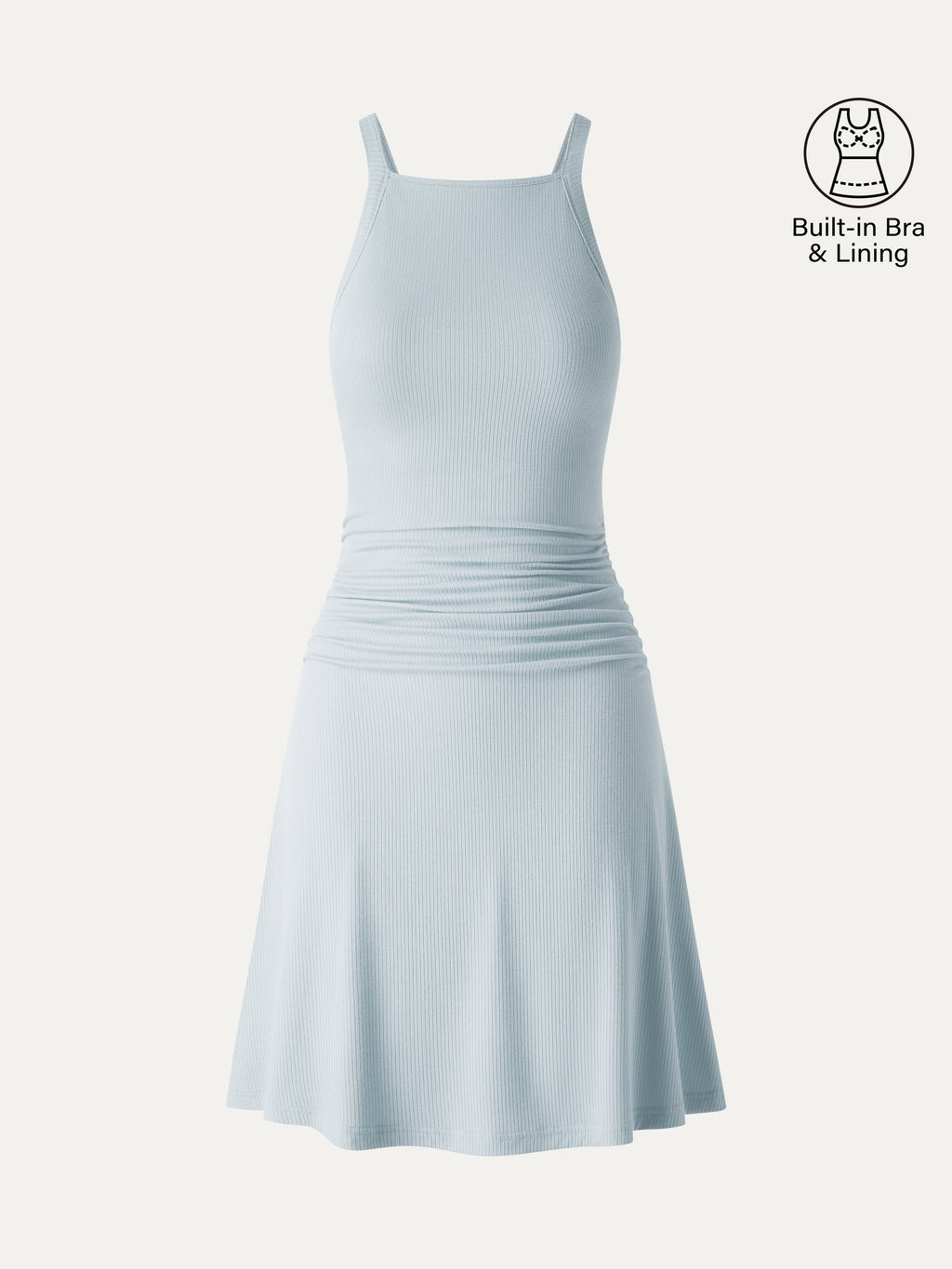 CoolTouch Square Neck Mini Bra Dress