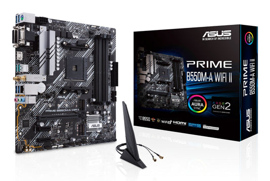 ASUS PRIME B550M-A WIFI II Micro-ATX AM4 Motherboard