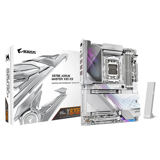 Gigabyte X870E Aorus Master X3D Ice ATX AM5 Motherboard