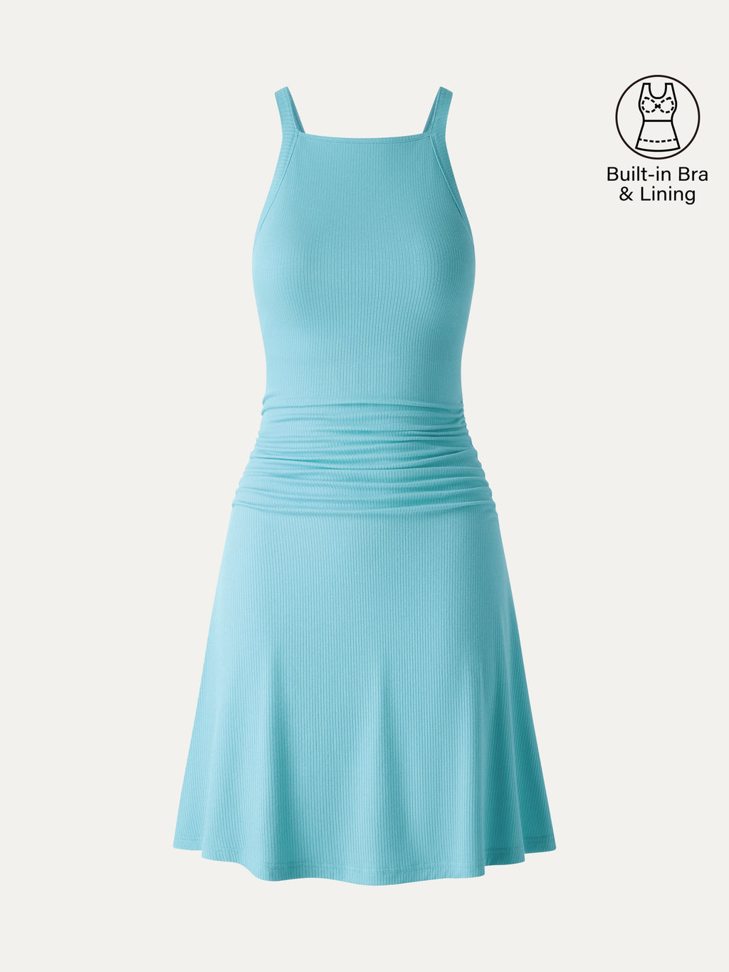 CoolTouch Square Neck Mini Bra Dress