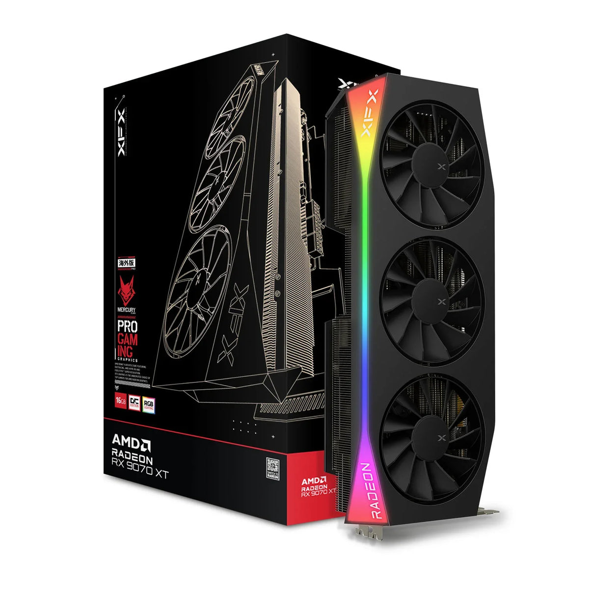 XFX RX 9070 XT Mercury OC RGB 16GB Graphics Card