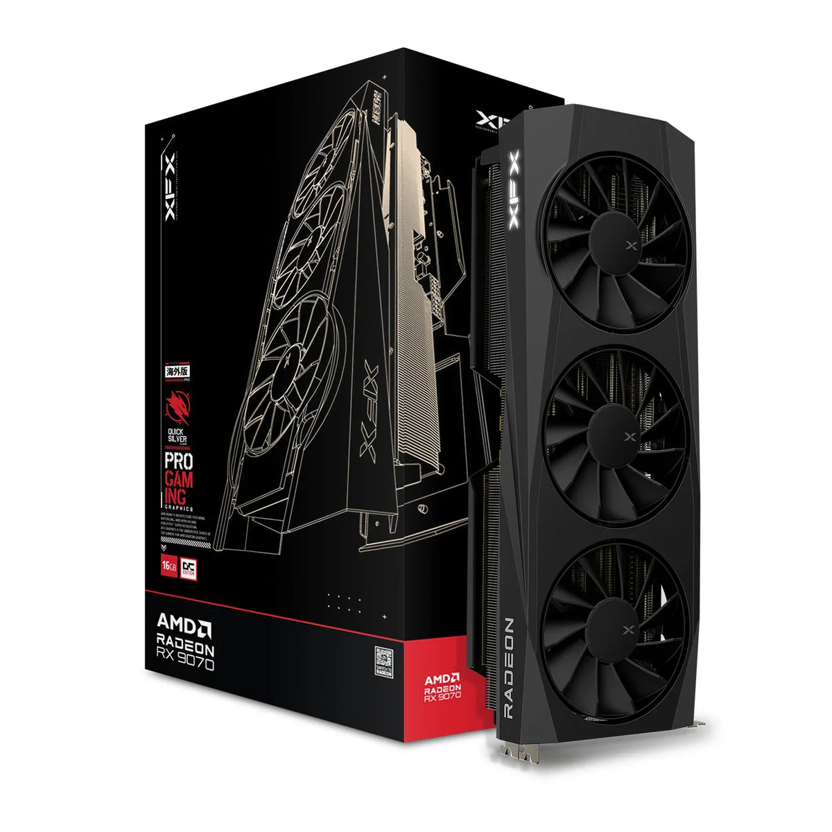 XFX RX 9070 Quicksilver OC 16GB Graphics Card