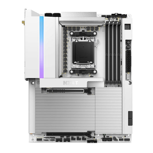 NZXT N9 X870E Gaming Wi-Fi 7 PCIe 5.0 DDR5 White ATX Motherboard
