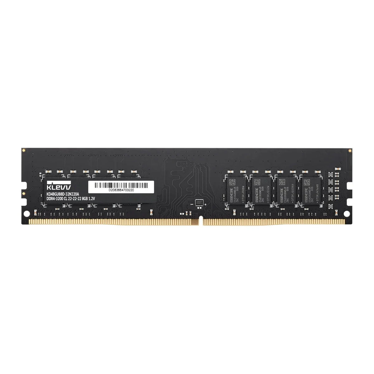 8GB (1x8GB) DDR4 3200MHZ CL22 KLEVV Standard RAM Black