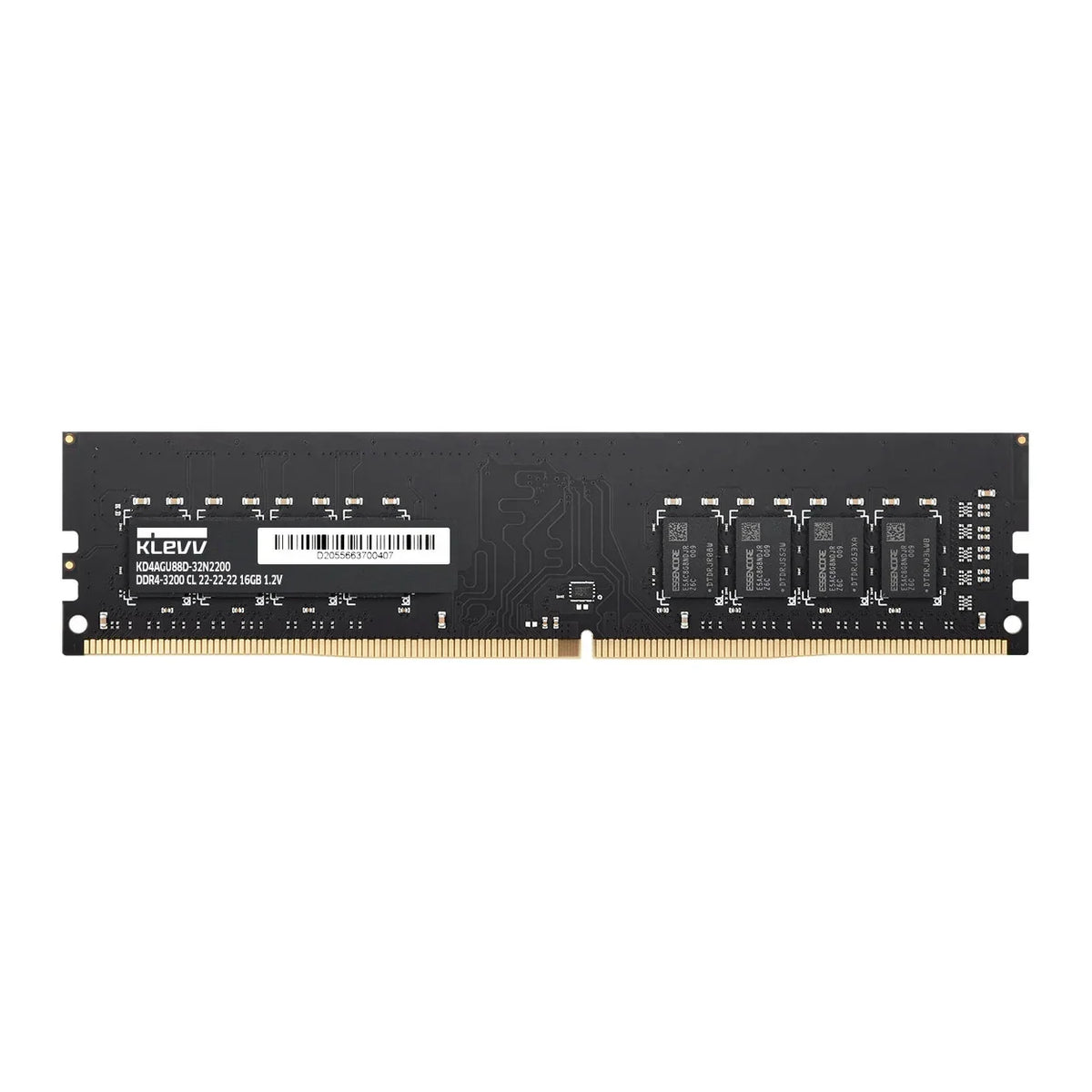 16GB (1x16GB) DDR4 3200MHZ CL22 KLEVV Standard RAM Black