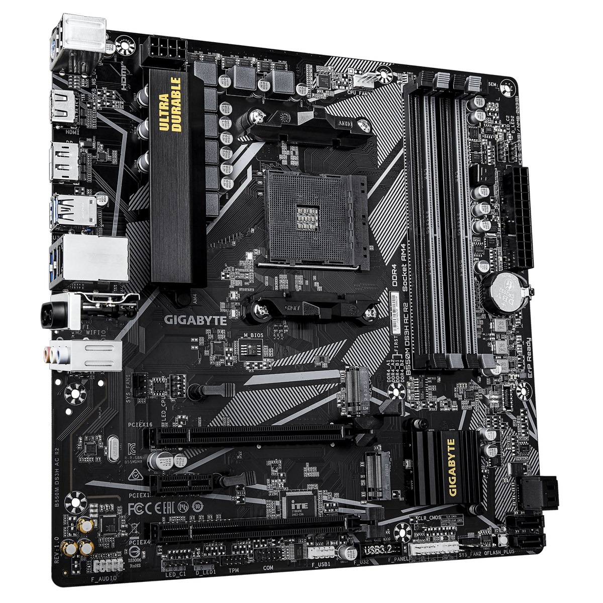 Gigabyte B550M DS3H AC R2 Micro-ATX AM4 Motherboard