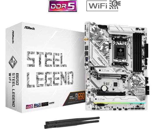 ASRock B650 Steel Legend WIFI ATX AM5 Motherboard