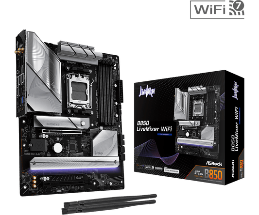 ASRock B850 Livemixer WiFi ATX AM5 Motherboard