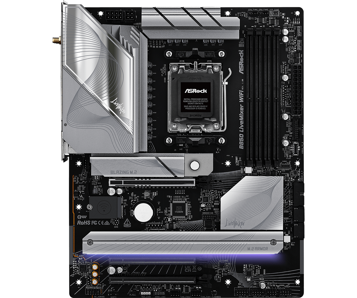 ASRock B850 Livemixer WiFi ATX AM5 Motherboard
