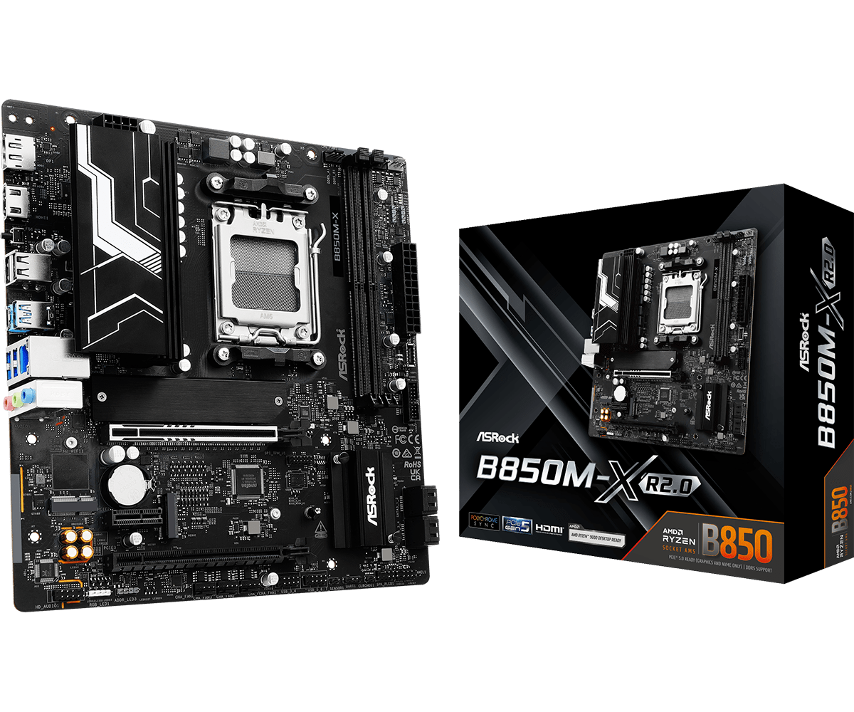 ASRock B850M-X R2.0 Micro-ATX AM5 Motherboard