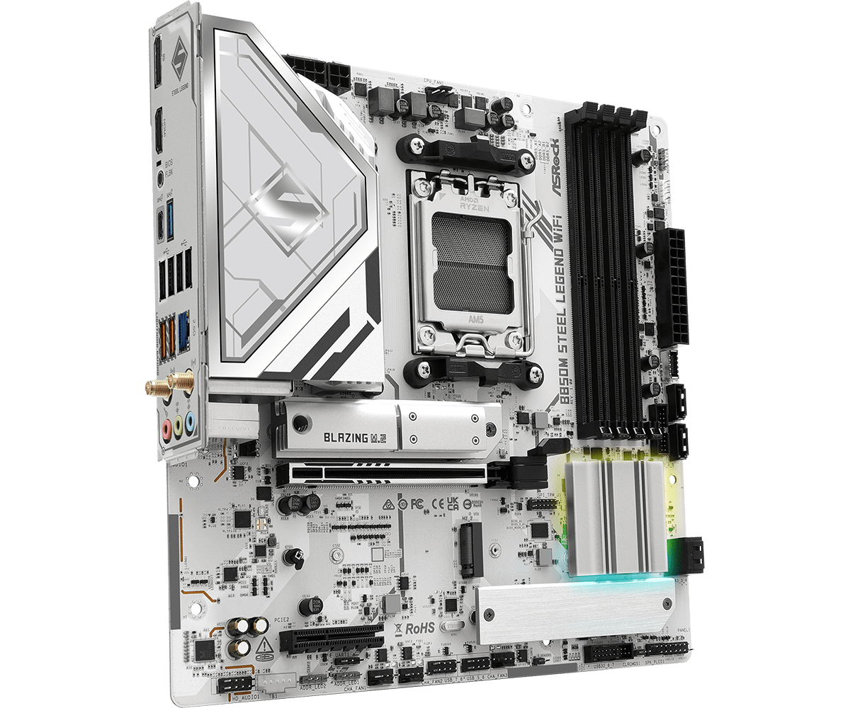 ASRock B850M Steel Legend WiFi Micro-ATX AM5 Motherboard