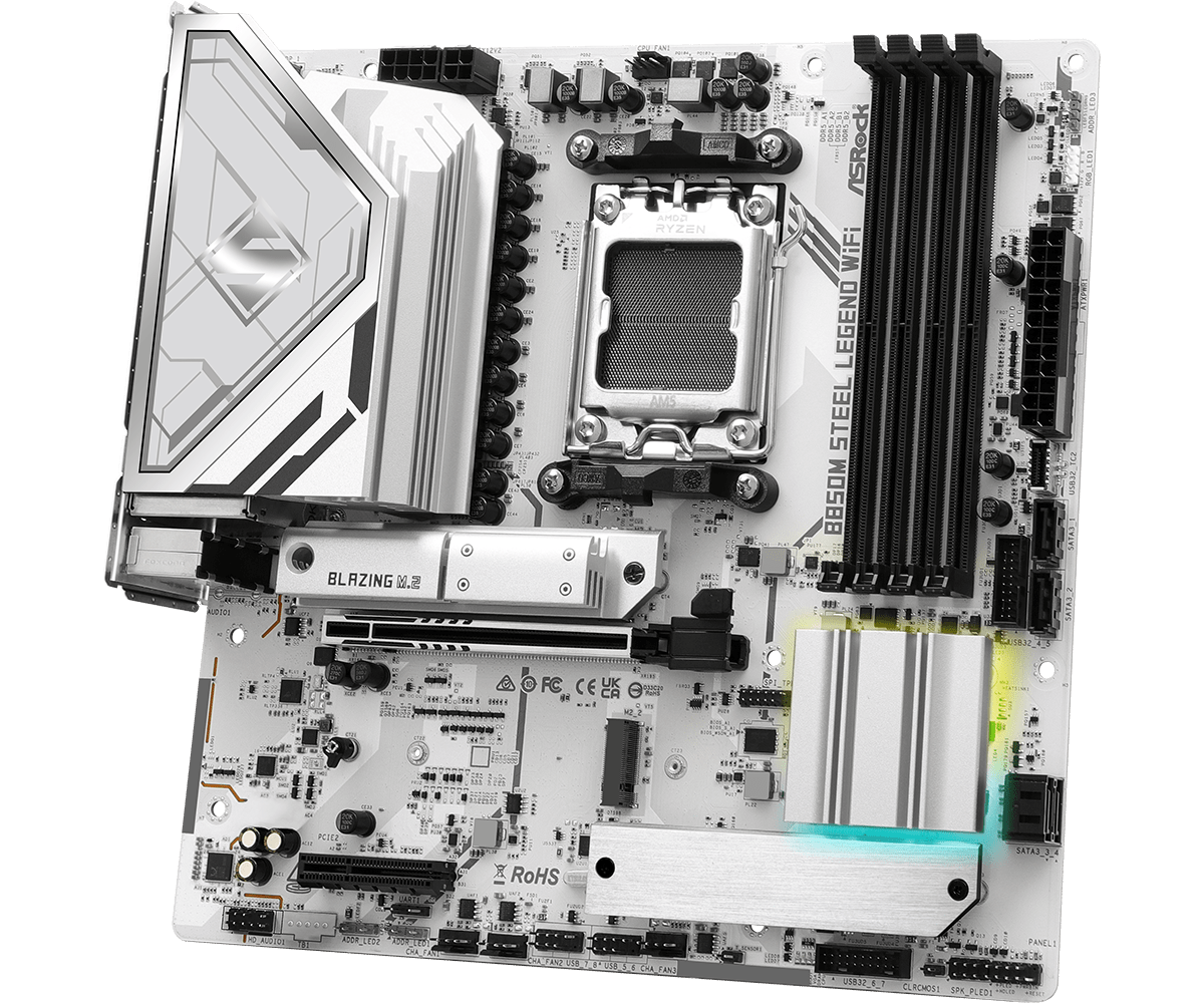 ASRock B850M Steel Legend WiFi Micro-ATX AM5 Motherboard