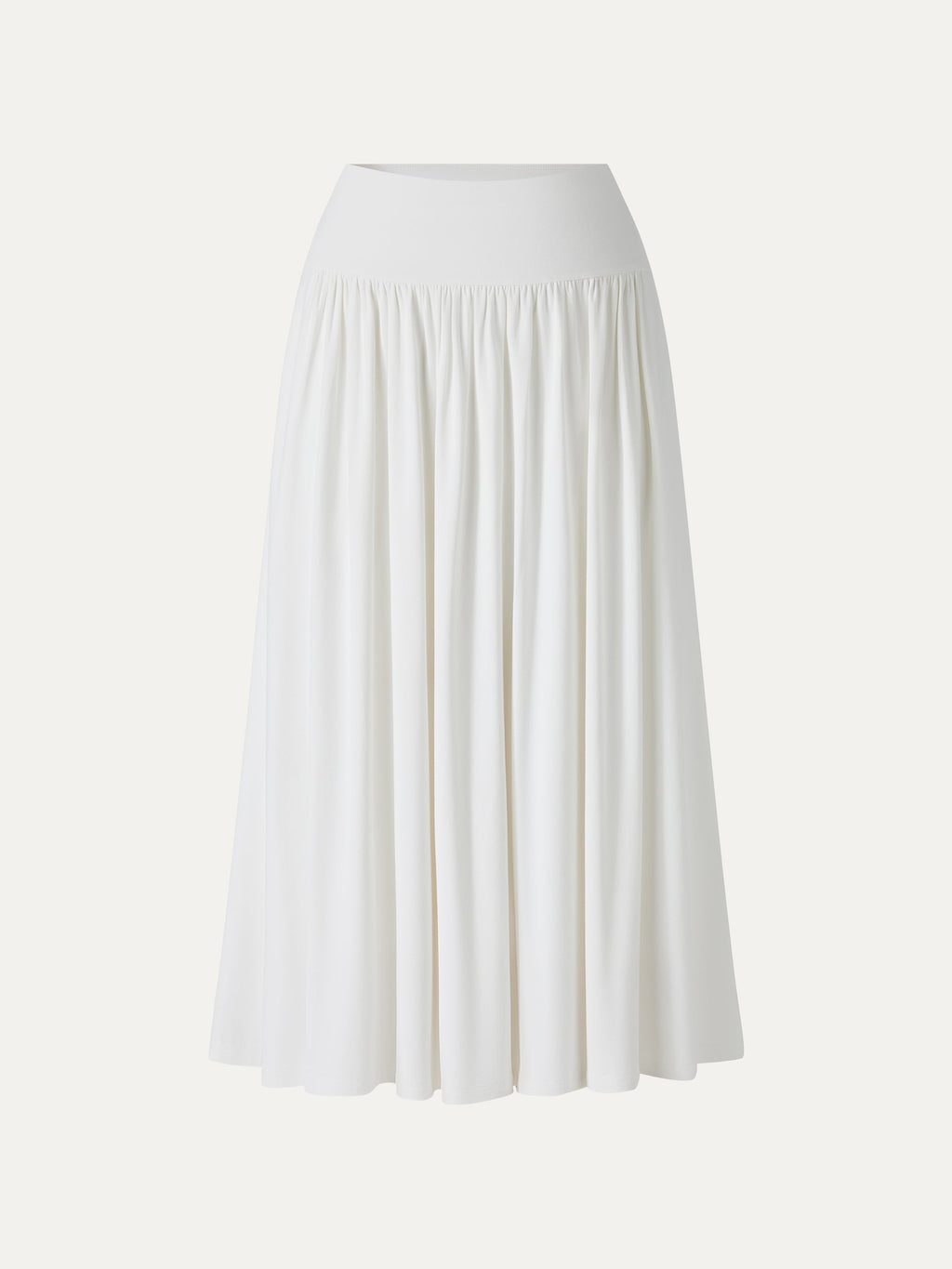 SkinKiss Mid Rise Gathered Midi Skirt with Pockets