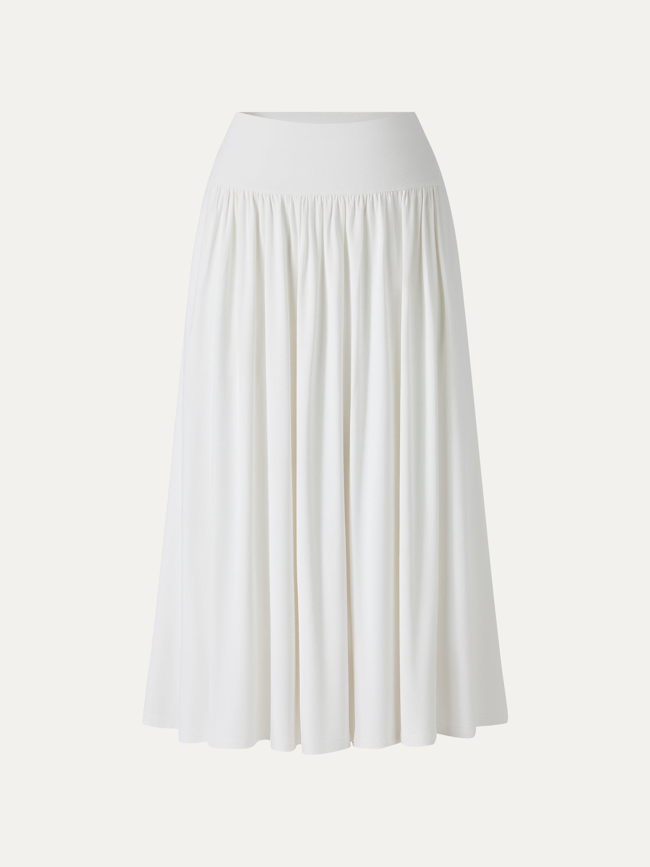 SkinKiss Mid Rise Gathered Midi Skirt with Pockets