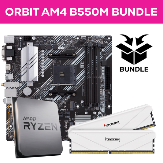 Orbit Ryzen AM4 Bundle - 32GB (2x16GB) 3200MHz DDR4 RAM & ASUS B550M-A Prime WIFI II