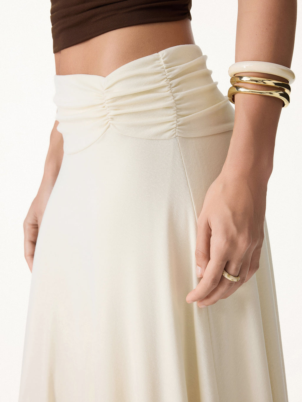 European Linen Flowy Vacay Maxi Skirt