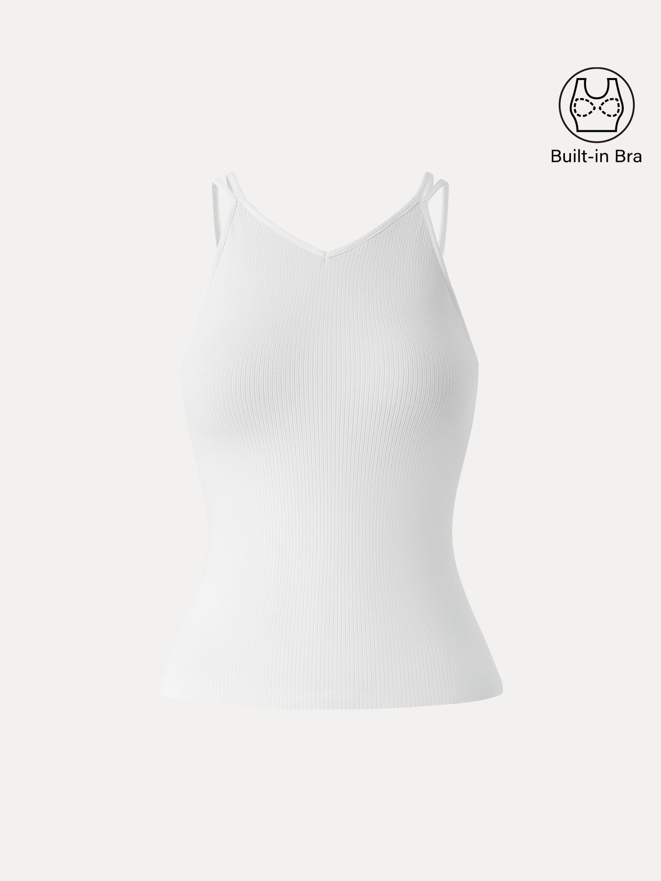 CoolTouch V-Neck Spaghetti Bra Tank