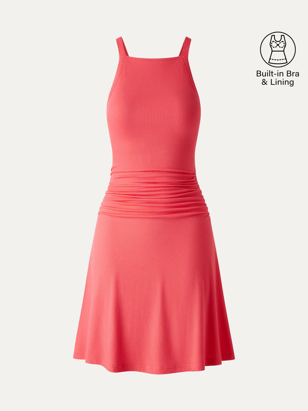 CoolTouch Square Neck Mini Bra Dress