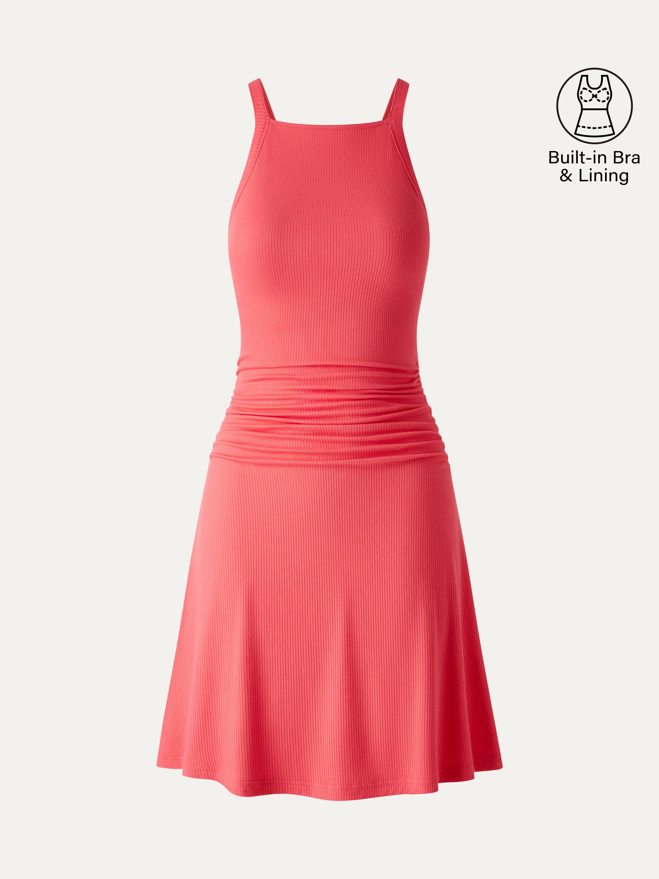 CoolTouch Square Neck Mini Bra Dress